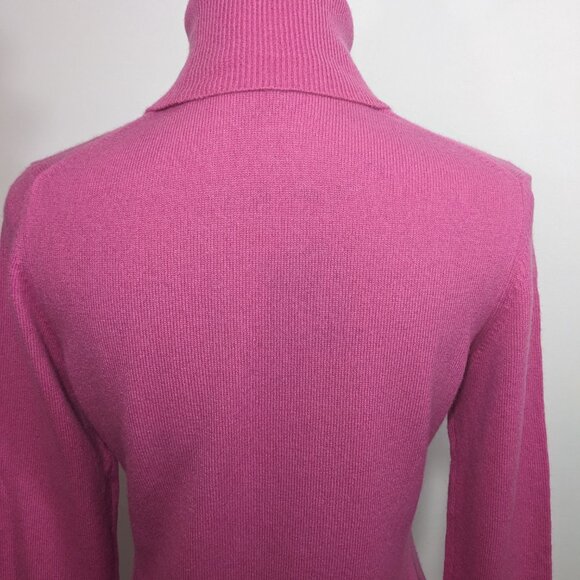 Ann Taylor Sweater Womens Small  Pink Cashmere Turtleneck Pullover Long Sleeve S - Picture 7 of 12